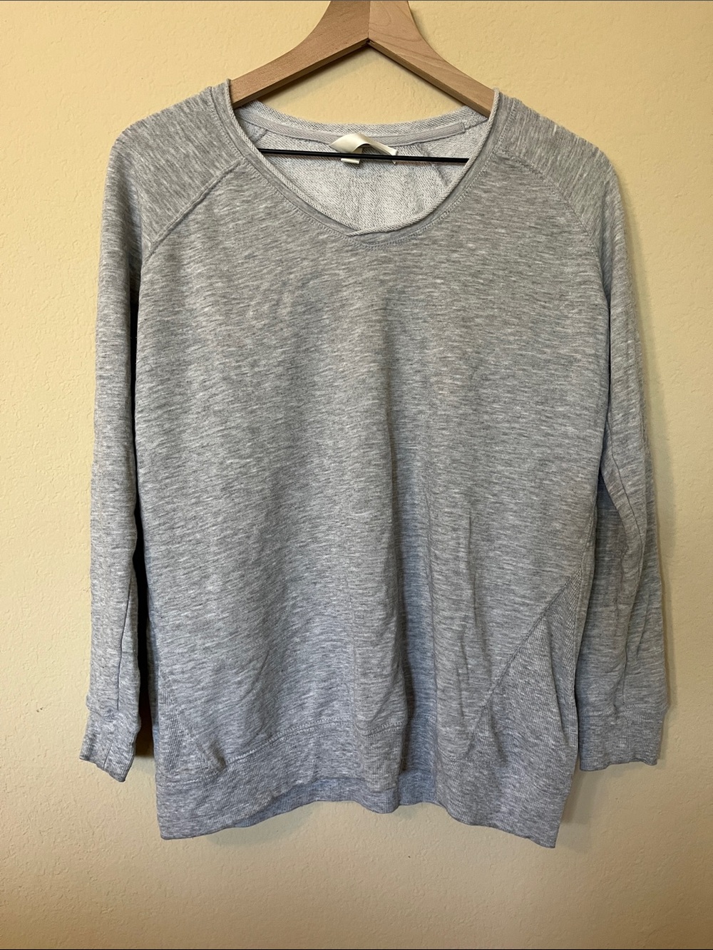 GreenTea Heather Gray Lightweight Crewneck Sweatshirt